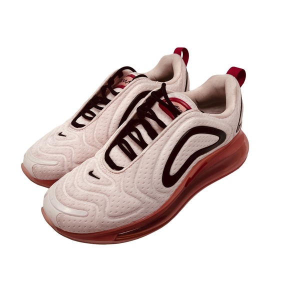 Nike Air Max 720 Sneakers AR9293 602 Lace Up Light Soft Pink/Gym Red Size 8.5 - Picture 2 of 9